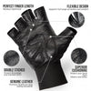 Premium Weight Lifting Gloves Leather Black with Wrist Support by Armageddon Sports - Armageddon Sports