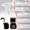 Weightlifting Power Lifting Wrist Hooks Straps for Full Back Workout by Armageddon Sports - Armageddon Sports