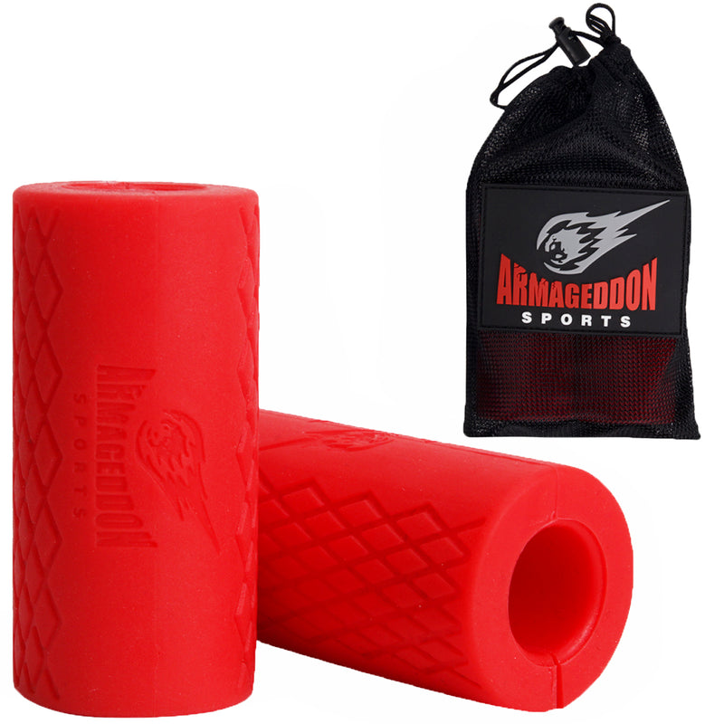 Thick & Fat Grips Bar Training Adapters Forearms Strength Builder by Armageddon Sports - Armageddon Sports