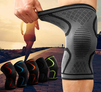 Knee Compression Sleeve Support for Running, Jogging, Sports, Joint Pain Relief - Armageddon Sports