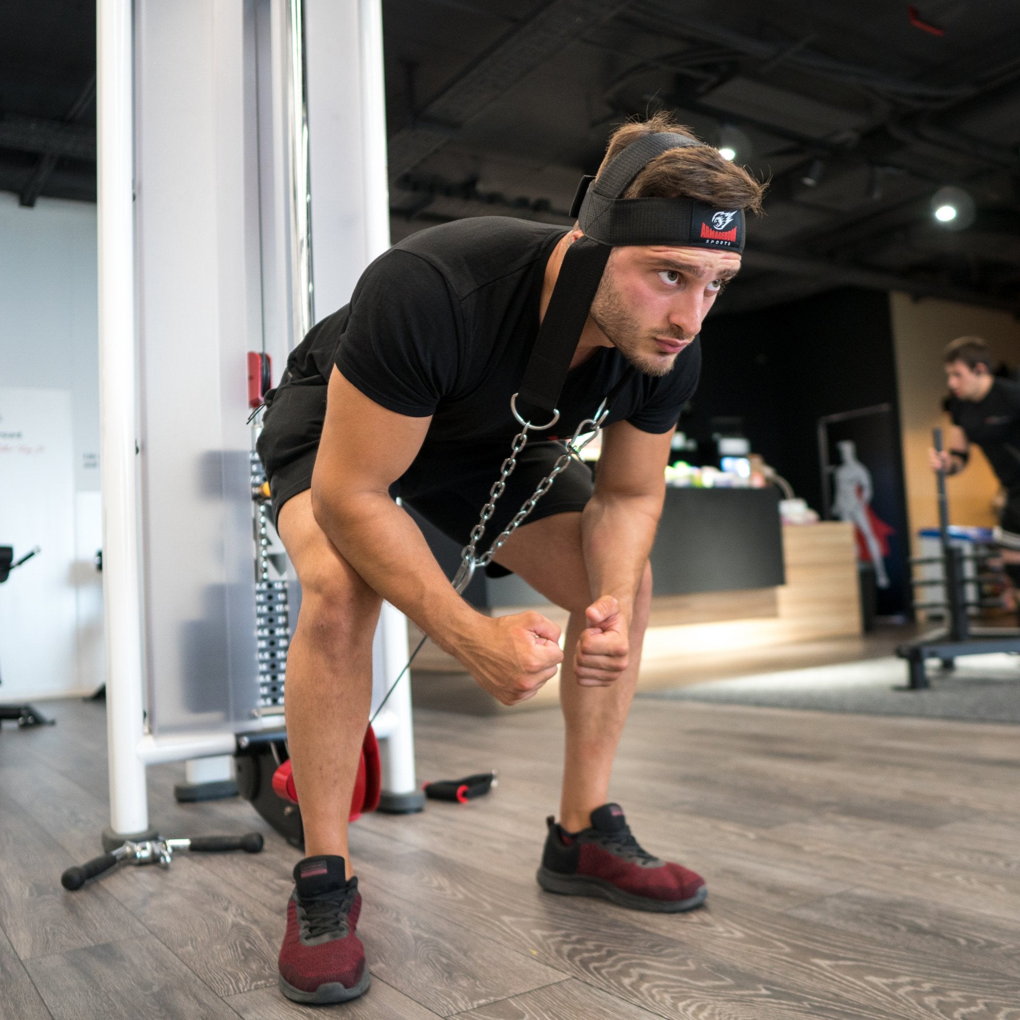 Neck Trainer Workout Harness Strap Weights Training | Armageddon Sports