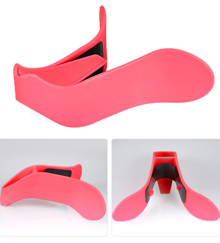 Pink S-Type Thigh Exercise Device Fitness Exercise Equipment Toner