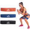 Booty Hip Resistance Fabric Non Slip Bands Set of 3 by ArmageddonSports - Armageddon Sports