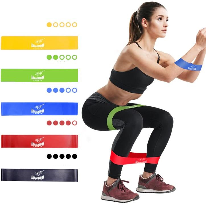 Loop Resistance Band Set of 5 for Women with Carry Bag