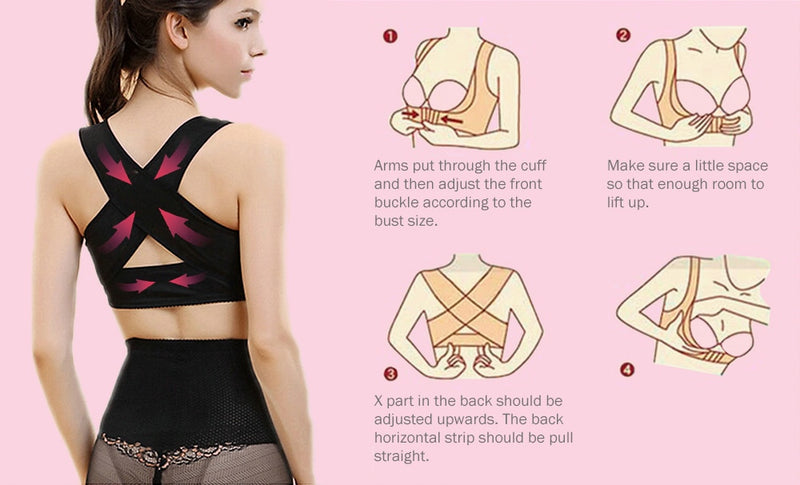 Women Stretchable Breast Push Up Brace Bra & Back Support, Posture  Corrector, Corset Belt - YeLeJao Discount offers and Shopping Deals
