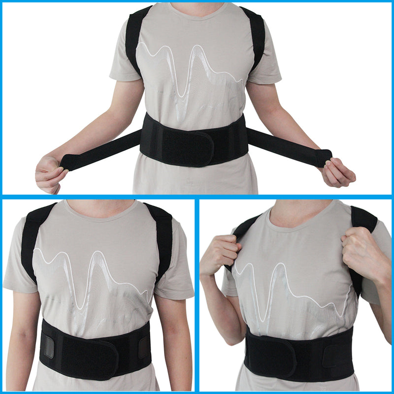VARNITYA Back Brace Magnetic Back Brace Posture Correction Belt For Back  Pain Relief And Good And Confident Posture, For Man And Woman (Free