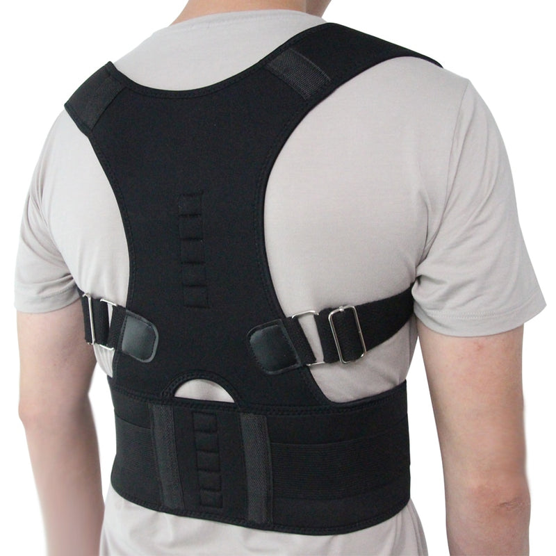 Posture Corrector Body Brace Bad Back Lumbar Shoulder Support Belt For  Women Men