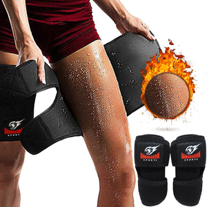 Premium Adjustable Thigh Trimmers For Maximum Sweat and Sauna Effect on Legs by Armageddon Sports